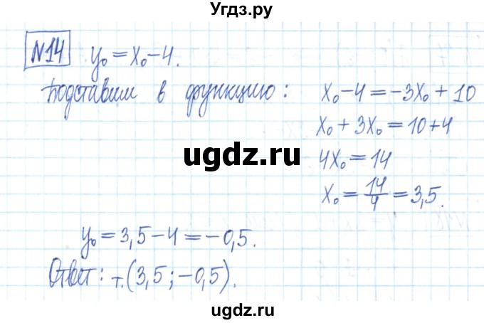ГДЗ (Решебник) по алгебре 7 класс (рабочая тетрадь) Мерзляк А.Г. / параграф 23-номер / 14