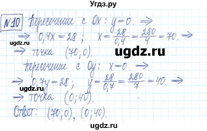 ГДЗ (Решебник) по алгебре 7 класс (рабочая тетрадь) Мерзляк А.Г. / параграф 25-номер / 10