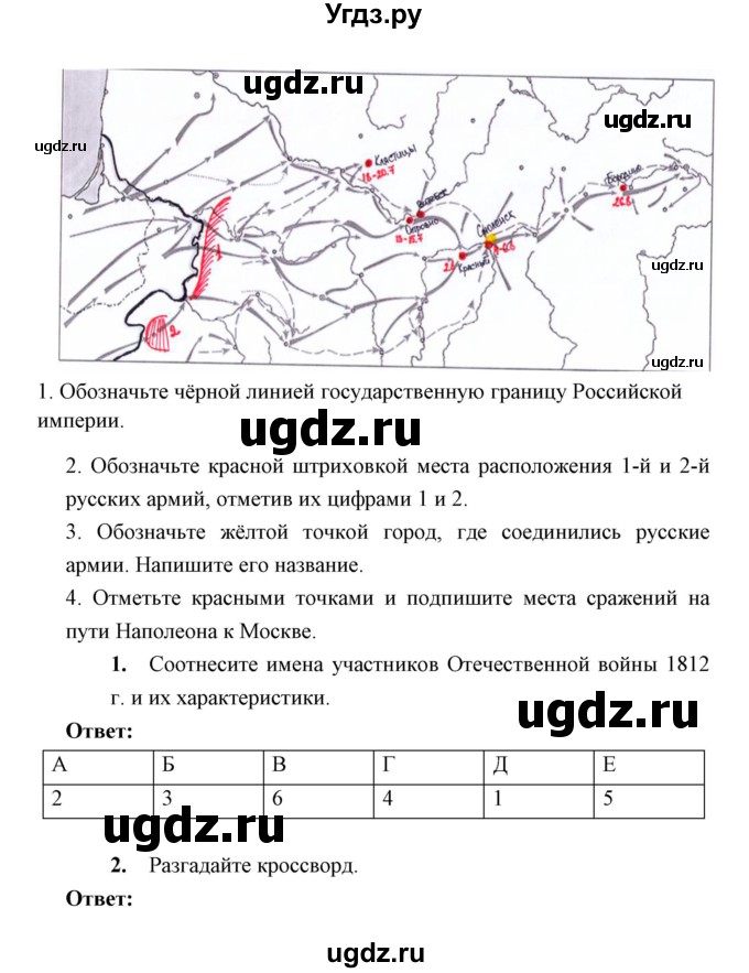 ГДЗ (Решебник) по истории 9 класс (рабочая тетрадь) Симонова Е.В. / параграф номер / 4(продолжение 2)