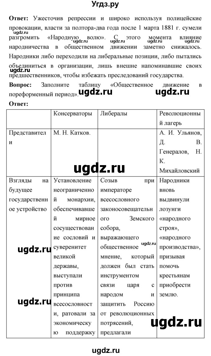 ГДЗ (Решебник) по истории 9 класс Ляшенко Л.М. / страница номер / 194(продолжение 2)