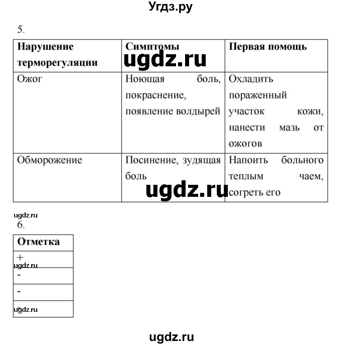 ГДЗ (Решебник) по биологии 8 класс (рабочая тетрадь) Пасечник В.В. / параграф номер / 37(продолжение 2)