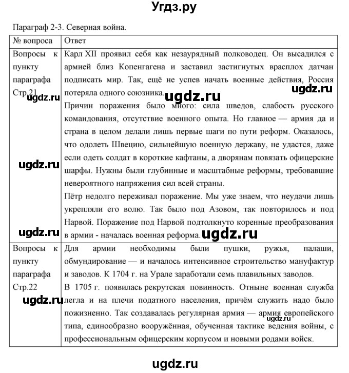 ГДЗ (Решебник) по истории 8 класс (рабочая тетрадь) Симонова Е.В. / параграф номер / 2-3