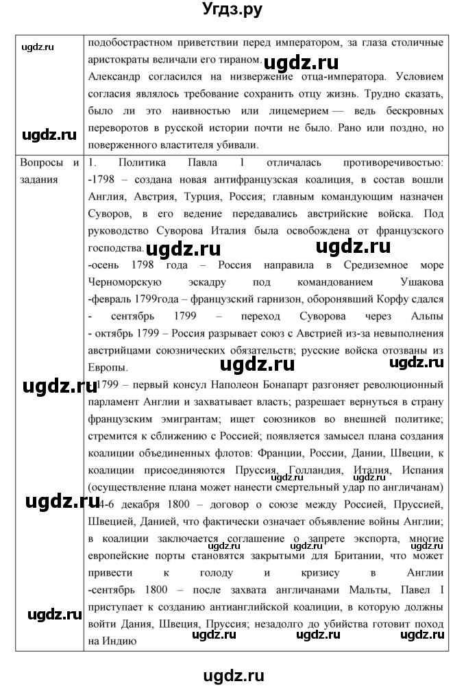 ГДЗ (Решебник) по истории 8 класс (рабочая тетрадь) Симонова Е.В. / параграф номер / 20-21(продолжение 5)