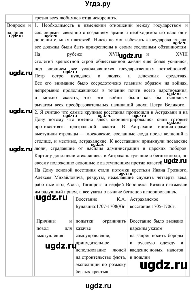 ГДЗ (Решебник) по истории 8 класс (рабочая тетрадь) Симонова Е.В. / параграф номер / 6(продолжение 3)