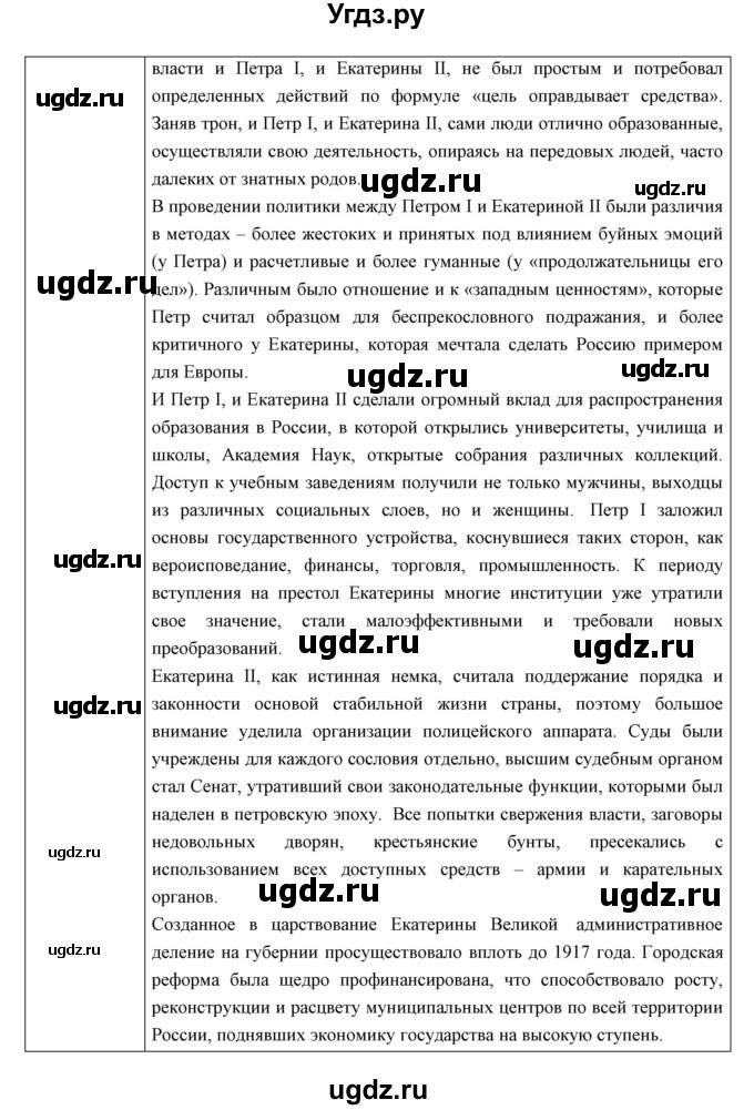 ГДЗ (Решебник) по истории 8 класс (рабочая тетрадь) Симонова Е.В. / итоги главы номер / 3(продолжение 4)