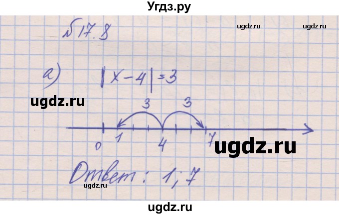 ГДЗ (Решебник) по алгебре 8 класс (рабочая тетрадь) Зубарева И.И. / параграф 17-номер / 17.8