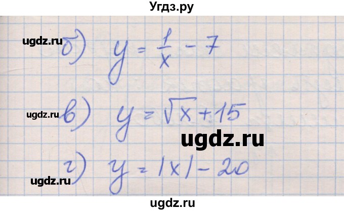 ГДЗ (Решебник) по алгебре 8 класс (рабочая тетрадь) Зубарева И.И. / параграф 21-номер / 21.4(продолжение 2)