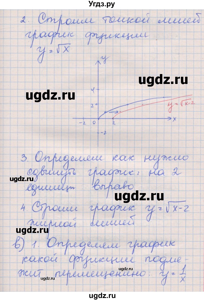 ГДЗ (Решебник) по алгебре 8 класс (рабочая тетрадь) Зубарева И.И. / параграф 21-номер / 21.6(продолжение 3)