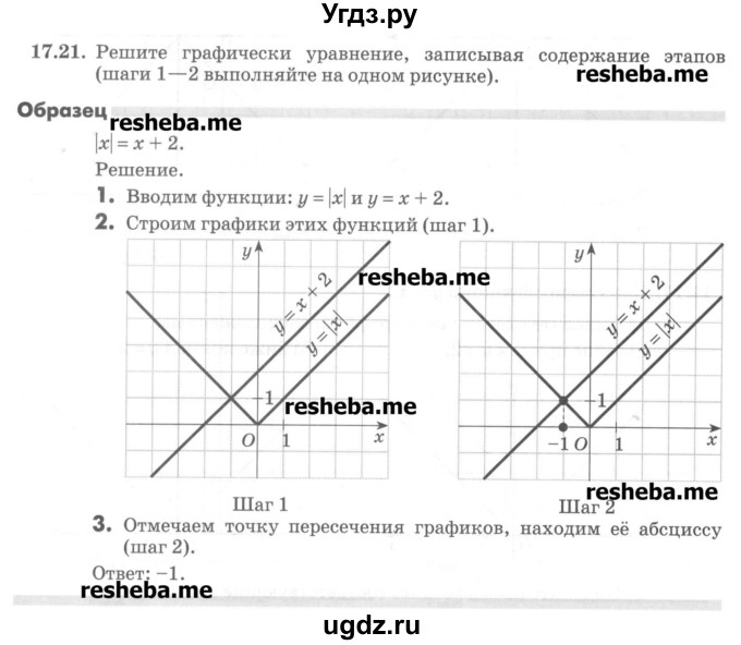 ГДЗ (Учебник) по алгебре 8 класс (рабочая тетрадь) Зубарева И.И. / параграф 17-номер / 17.21