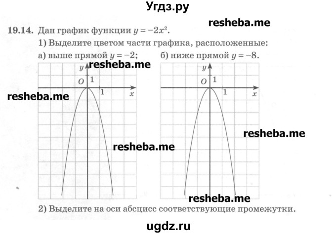 ГДЗ (Учебник) по алгебре 8 класс (рабочая тетрадь) Зубарева И.И. / параграф 19-номер / 19.14