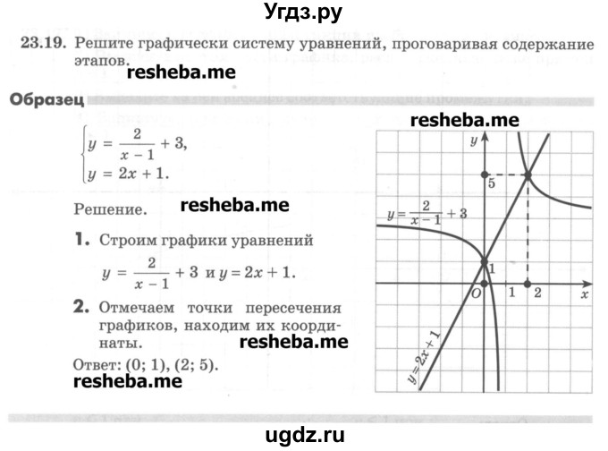 ГДЗ (Учебник) по алгебре 8 класс (рабочая тетрадь) Зубарева И.И. / параграф 23-номер / 23.19