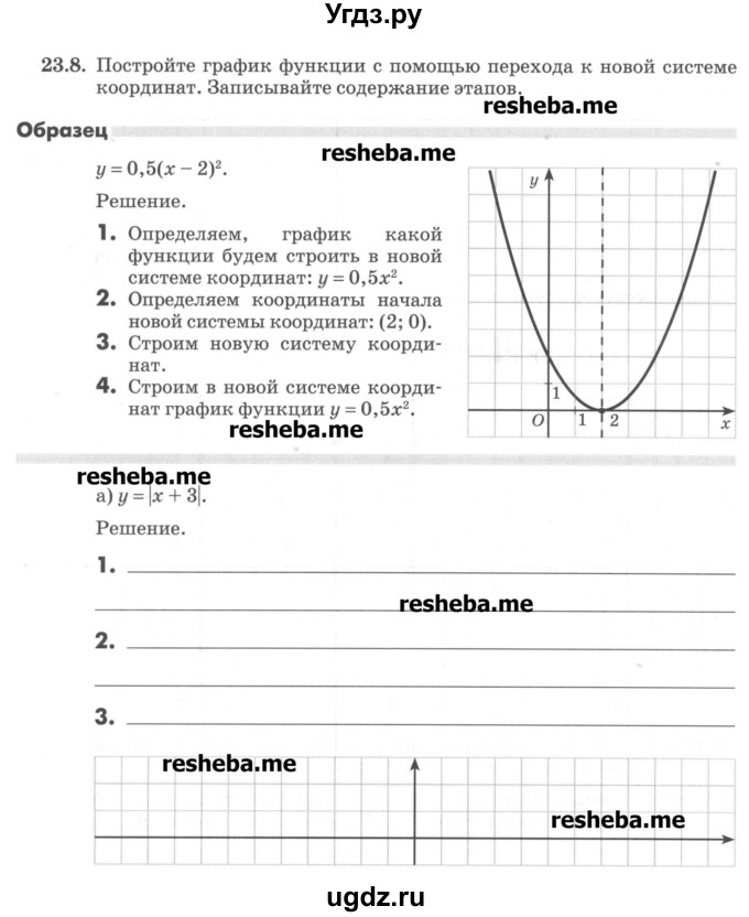 ГДЗ (Учебник) по алгебре 8 класс (рабочая тетрадь) Зубарева И.И. / параграф 23-номер / 23.8