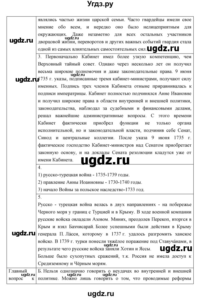 ГДЗ (Решебник) по истории 8 класс Андреев И.Л. / параграф.№ / 9(продолжение 5)