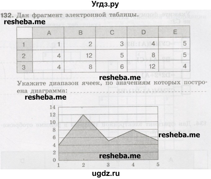 ГДЗ (Учебник) по информатике 9 класс (рабочая тетрадь) Босова Л.Л. / задание.№ / 132