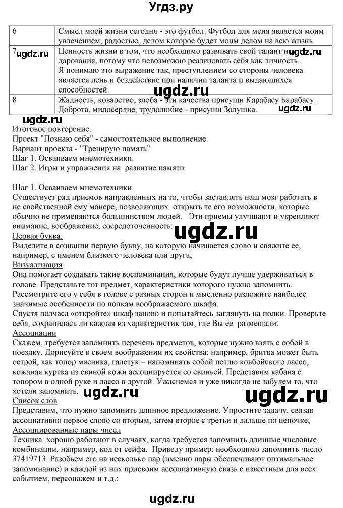 ГДЗ (Решебник) по обществознанию 6 класс Барабанов В.В. / параграф номер / 10(продолжение 4)