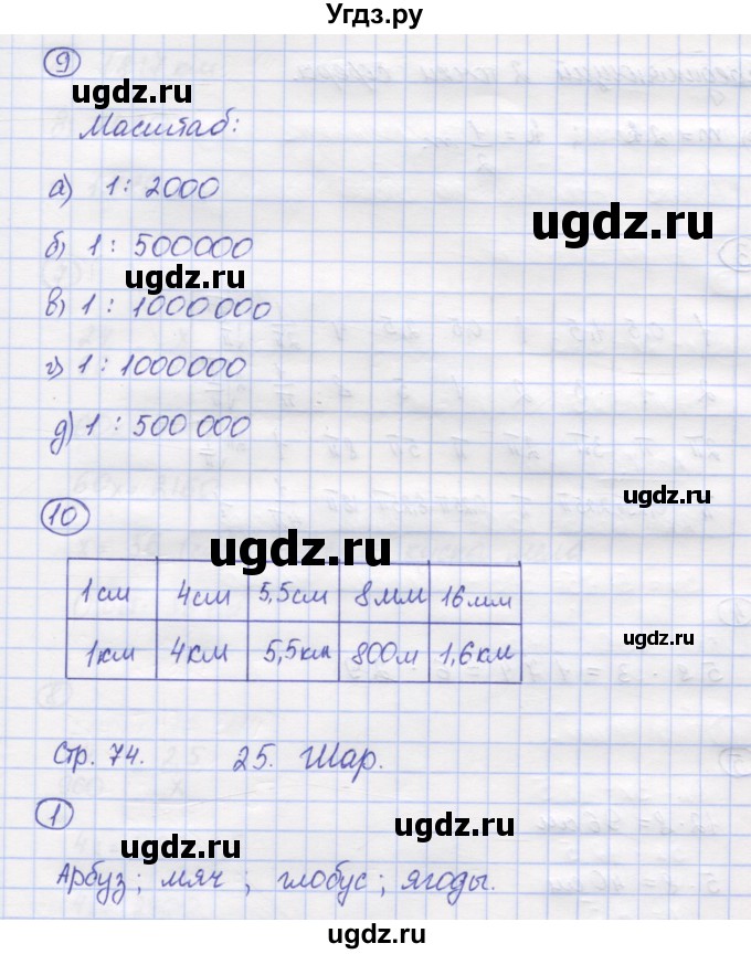 ГДЗ (Решебник) по математике 6 класс (рабочая тетрадь) Рудницкая В.Н. / часть 1. страница номер / 74