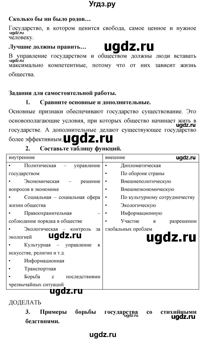 ГДЗ (Решебник) по обществознанию 8 класс Никитин А.Ф. / параграф номер / 23(продолжение 4)