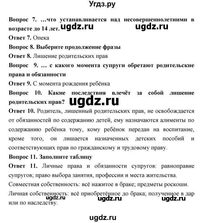 ГДЗ (Решебник) по обществознанию 9 класс (рабочая тетрадь) Федорова С.А. / параграф номер / 28(продолжение 2)