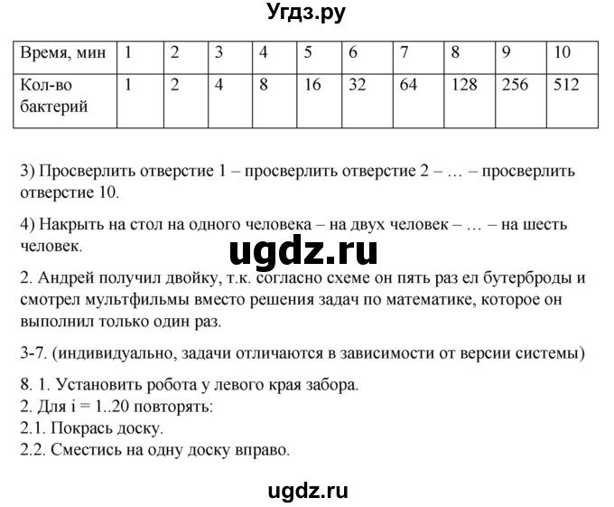 ГДЗ (Решебник №1) по информатике 7 класс Котов В.М. / параграф номер / 10(продолжение 3)