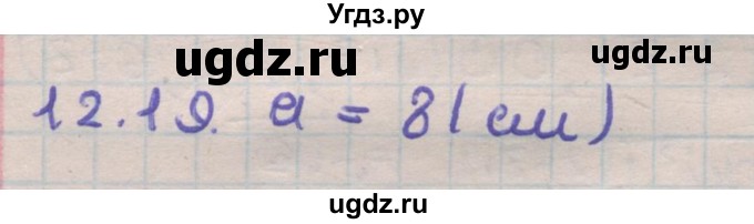 ГДЗ (Решебник) по геометрии 11 класс Мерзляк А.Г. / параграф 12 / 12.19