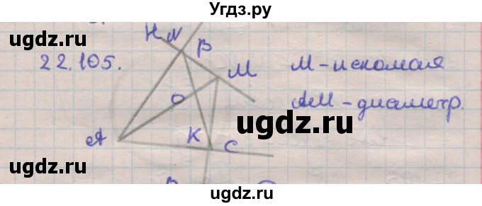 ГДЗ (Решебник) по геометрии 11 класс Мерзляк А.Г. / параграф 22 / 22.105