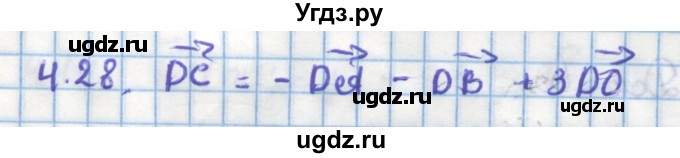 ГДЗ (Решебник) по геометрии 11 класс Мерзляк А.Г. / параграф 4 / 4.28