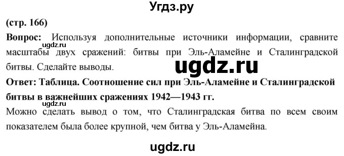 ГДЗ (Решебник) по истории 10 класс Волобуев О.В. / страница / 166