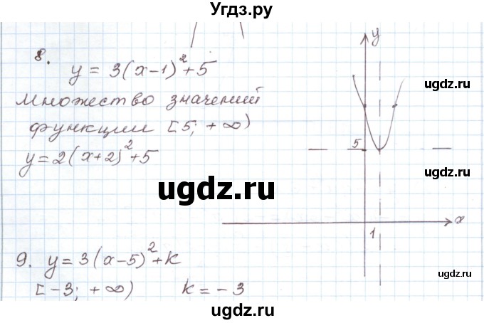 ГДЗ (Решебник) по алгебре 9 класс (дидактические материалы ) Евстафьева Л.П. / обучающие работы / О-12 номер / 8