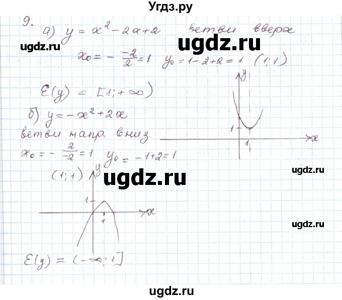 ГДЗ (Решебник) по алгебре 9 класс (дидактические материалы ) Евстафьева Л.П. / обучающие работы / О-13 номер / 9