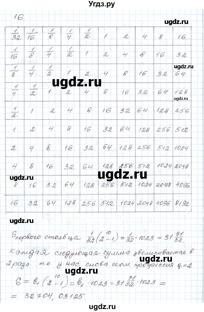 ГДЗ (Решебник) по алгебре 9 класс (дидактические материалы ) Евстафьева Л.П. / обучающие работы / О-26 номер / 16