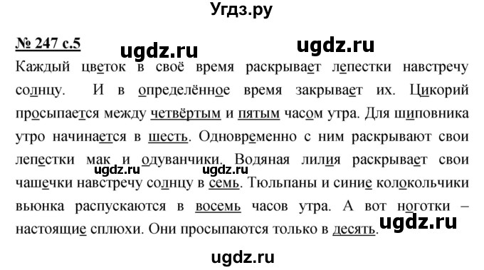 ГДЗ (Решебник) по русскому языку 4 класс Ломакович С.В. / упражнение / 247