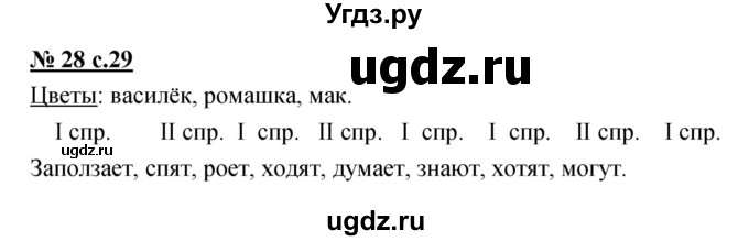 ГДЗ (Решебник) по русскому языку 4 класс Ломакович С.В. / упражнение / 28