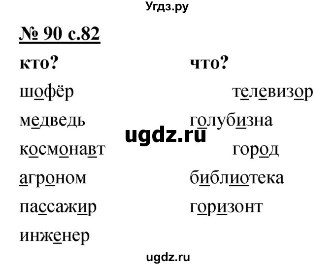 ГДЗ (Решебник) по русскому языку 4 класс Ломакович С.В. / упражнение / 90