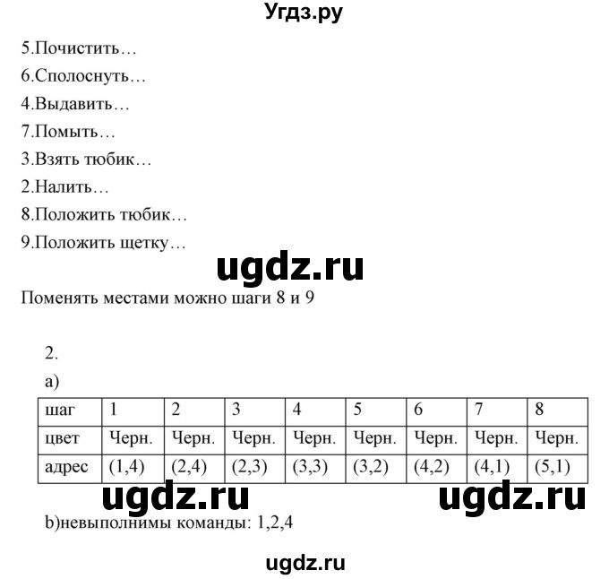 ГДЗ (Решебник) по информатике 2 класс Бененсон Е.П. / часть 2 (страницы) / 54(продолжение 2)
