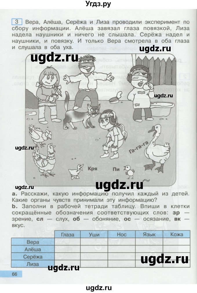 ГДЗ (Учебник) по информатике 2 класс Бененсон Е.П. / часть 1 (страницы) / 66