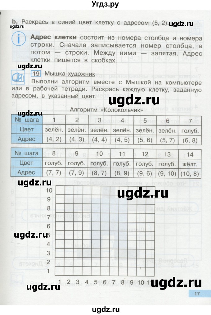 ГДЗ (Учебник) по информатике 2 класс Бененсон Е.П. / часть 2 (страницы) / 17