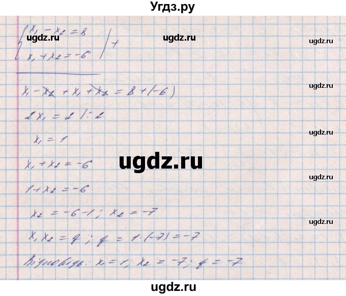ГДЗ (Решебник) по алгебре 8 класс Бевз Г.П. / вправа / 1028(продолжение 2)