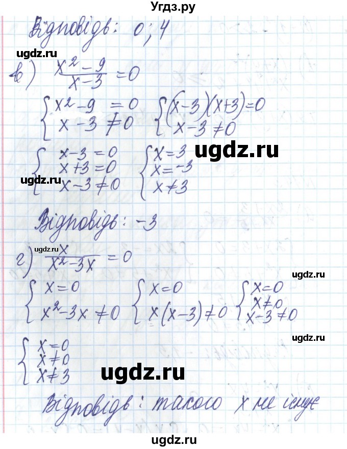 ГДЗ (Решебник) по алгебре 8 класс Бевз Г.П. / вправа / 173(продолжение 2)
