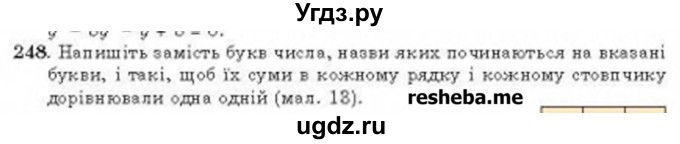 ГДЗ (Учебник) по алгебре 8 класс Бевз Г.П. / вправа / 248