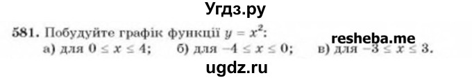 ГДЗ (Учебник) по алгебре 8 класс Бевз Г.П. / вправа / 581