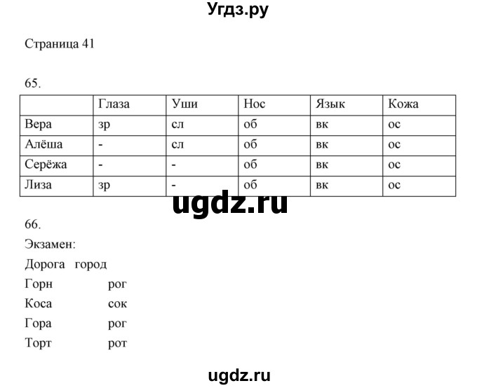 ГДЗ (Решебник) по информатике 2 класс (тетрадь для самостоятельной работы ) Бененсон Е.П. / страница номер / 41