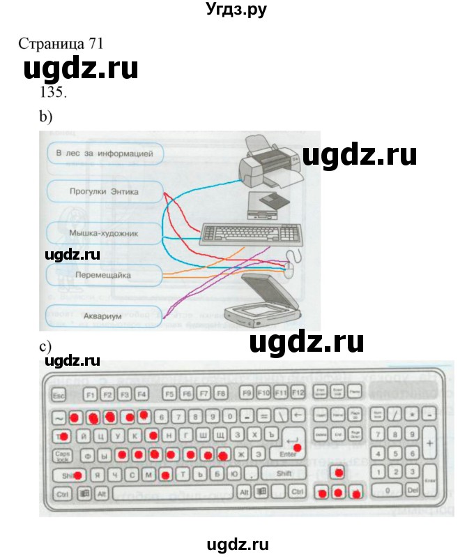 ГДЗ (Решебник) по информатике 2 класс (тетрадь для самостоятельной работы ) Бененсон Е.П. / страница номер / 71