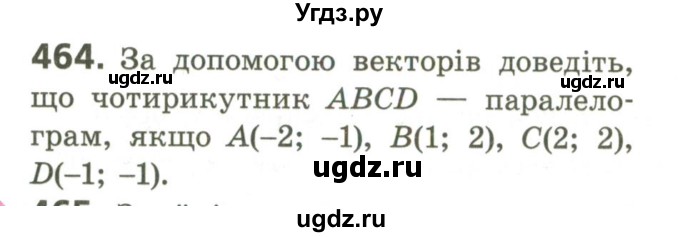 ГДЗ (Учебник) по геометрии 9 класс Ершова A.П. / завдання номер / 464