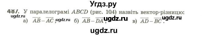 ГДЗ (Учебник) по геометрии 9 класс Ершова A.П. / завдання номер / 487