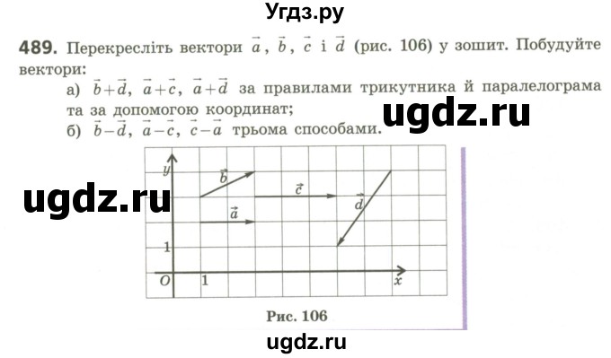 ГДЗ (Учебник) по геометрии 9 класс Ершова A.П. / завдання номер / 489