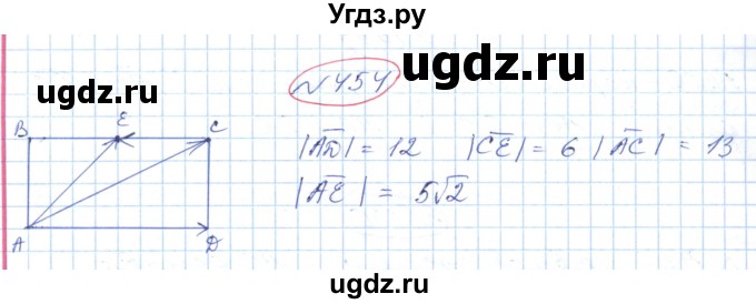 ГДЗ (Решебник №1) по геометрии 9 класс Ершова A.П. / завдання номер / 454