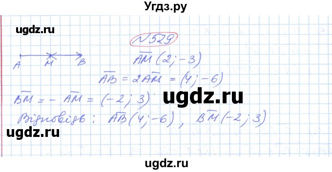 ГДЗ (Решебник №1) по геометрии 9 класс Ершова A.П. / завдання номер / 529