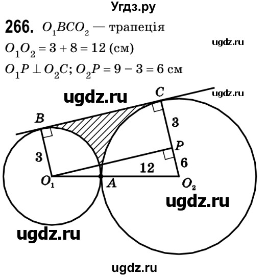 ГДЗ (Решебник №2) по геометрии 9 класс Ершова A.П. / завдання номер / 266