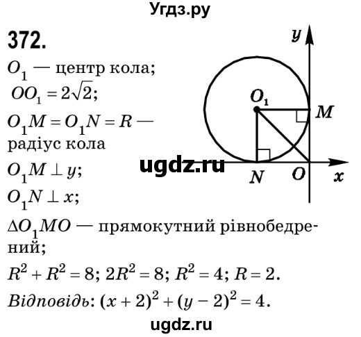 ГДЗ (Решебник №2) по геометрии 9 класс Ершова A.П. / завдання номер / 372