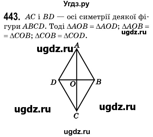 ГДЗ (Решебник №2) по геометрии 9 класс Ершова A.П. / завдання номер / 443